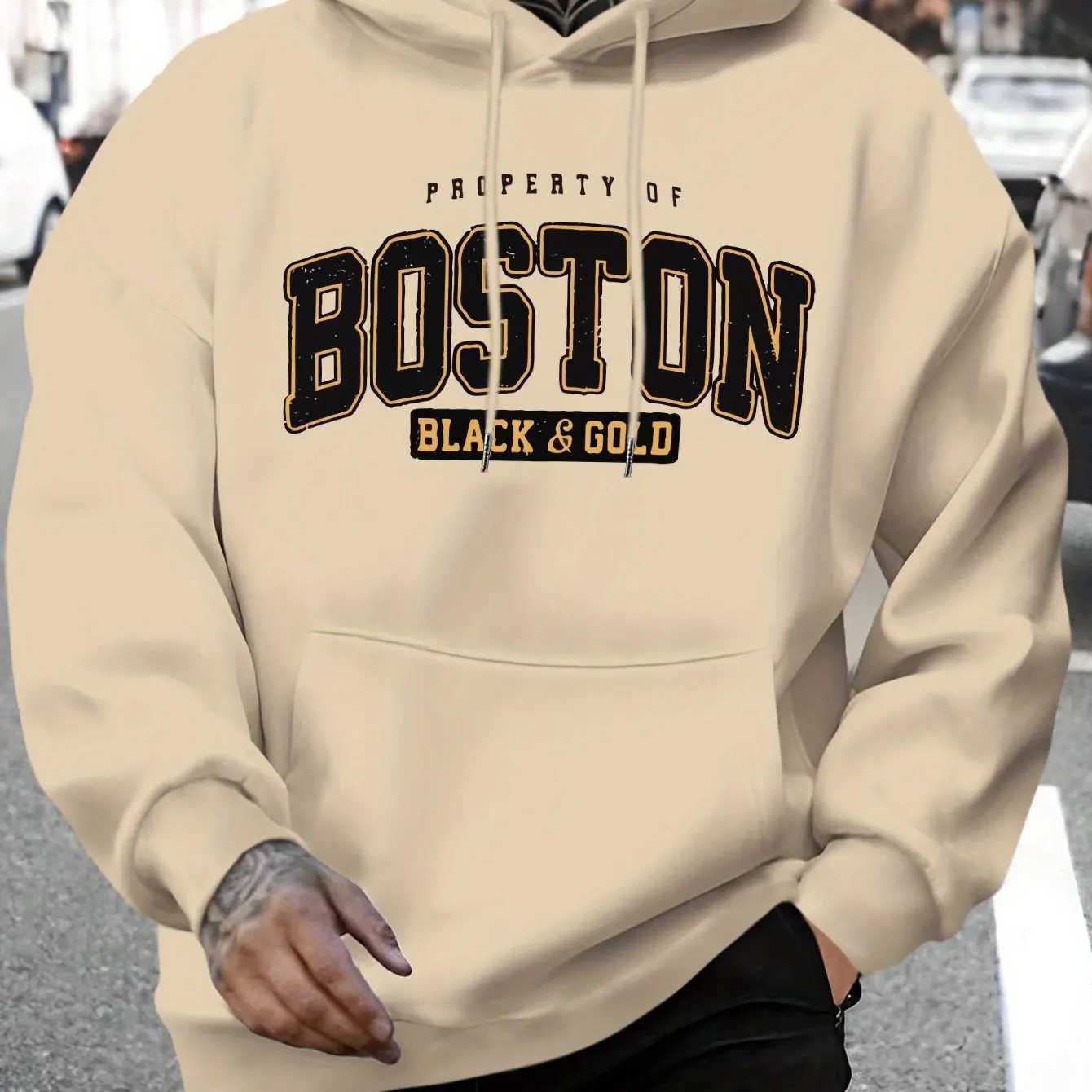 Autumn Winter Boston Hoodie Design Mens Street Style Sportswear Autumn Casual Hoodie Fashion Round Neck HoodieXJ250621