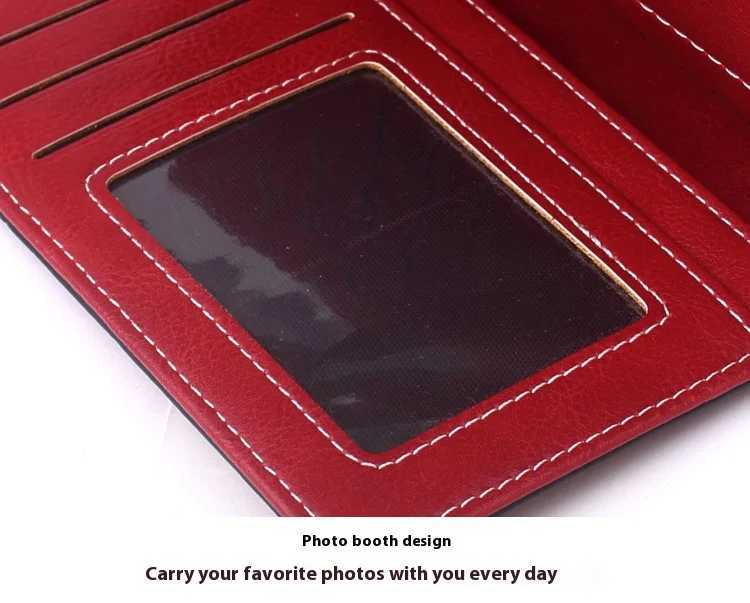 Fashionable new hollow out coin purse for womens oily leather phone bag long zipper handbag coin bag Triple fold ladies wallet Z250621