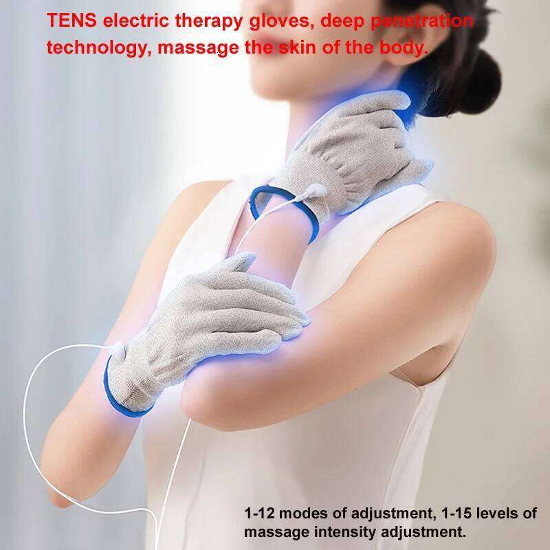 Electric Scraping And Massager Electronic Muscle Stimulation Hine With Pulse Glove Strong Suction Force Cupping