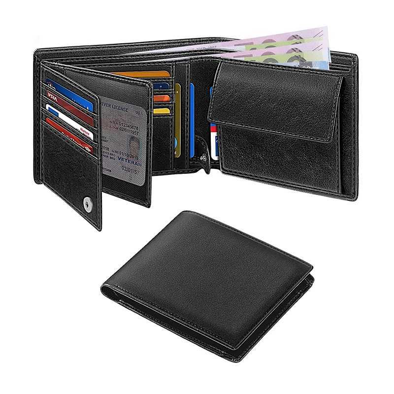 Wallets for Mens Muti-Functional RFID Blocking Slim Wallet with 15 Holders Z250621