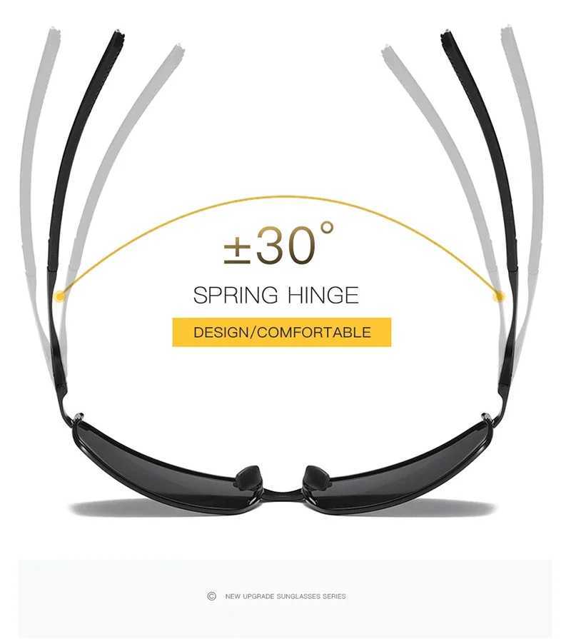 AORON Mens Polarized Sunglasses for Sports Rectangle Mirror Sunglasses Men Alloy Frame UV400 Sun Glasses Eyewear W250621