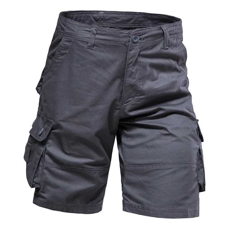 2025 New Summer loose workwear mens sports shorts plus fat plus size casual shorts mens multiple solid colors W250621