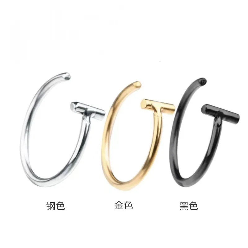 Punk Stainless Steel Non Lip Clip Piercing Septum Nose Ring for Men Girls Different Style Fashion Hoop Body Jewelry 250617
