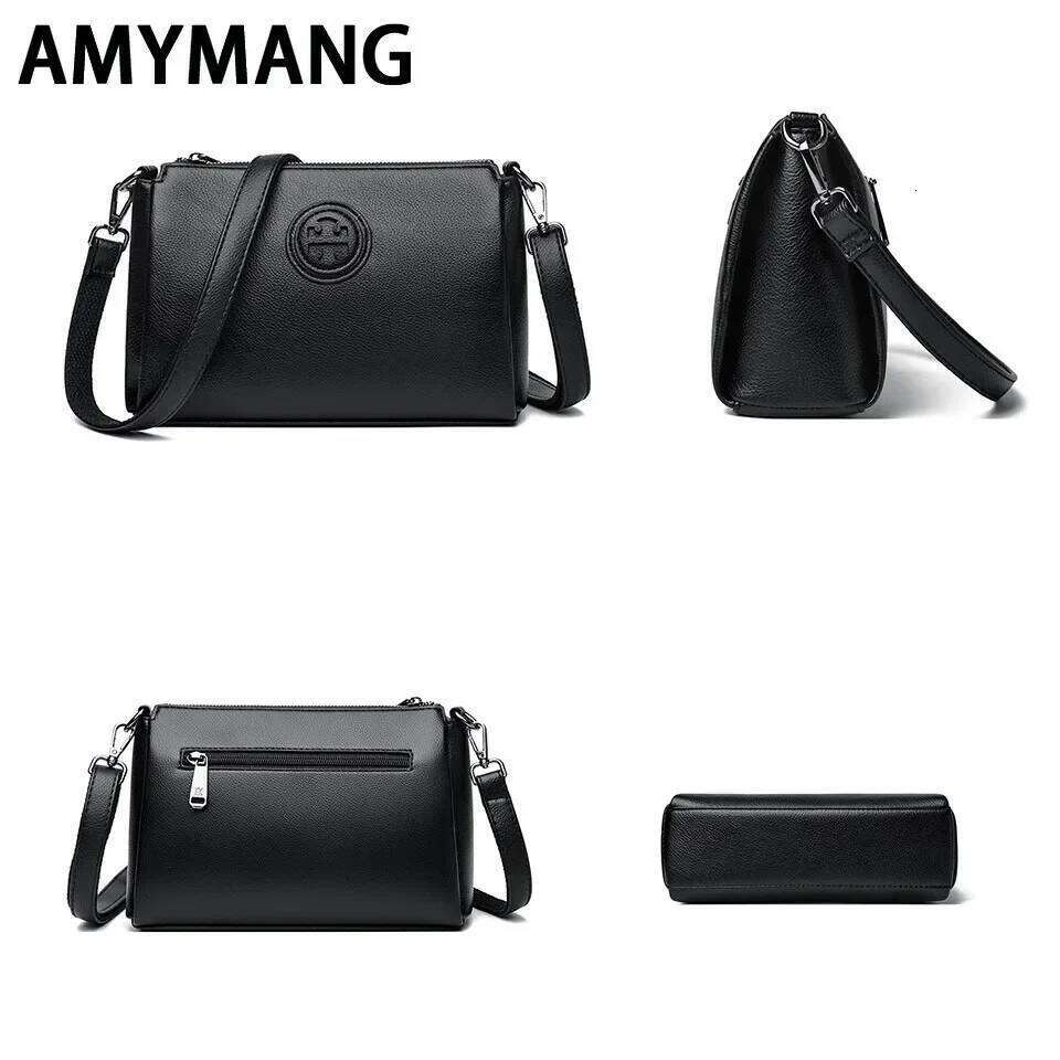 Versatile PU Crossbody for Women Stylish High Quality Brand Design Zipper Solid Color Pattern Casual Luxury Bag Daily Use Shoulder Bag