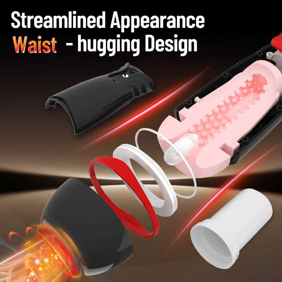 Penis Trainer Sucking Vibrator Automatic Male Masturbator Mens Pocket Pussy Sexy Moaning Adult Sex Toy For Men Sexuale Juguete W250621