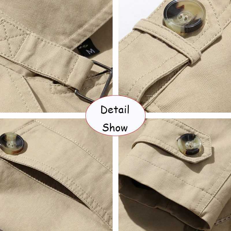 2024 Men Spring Business Solid Color Cotton Lapel Jacket Men Autumn Comfortable Outdoors Casual Fashion Windproof Jacket Male XJ250621