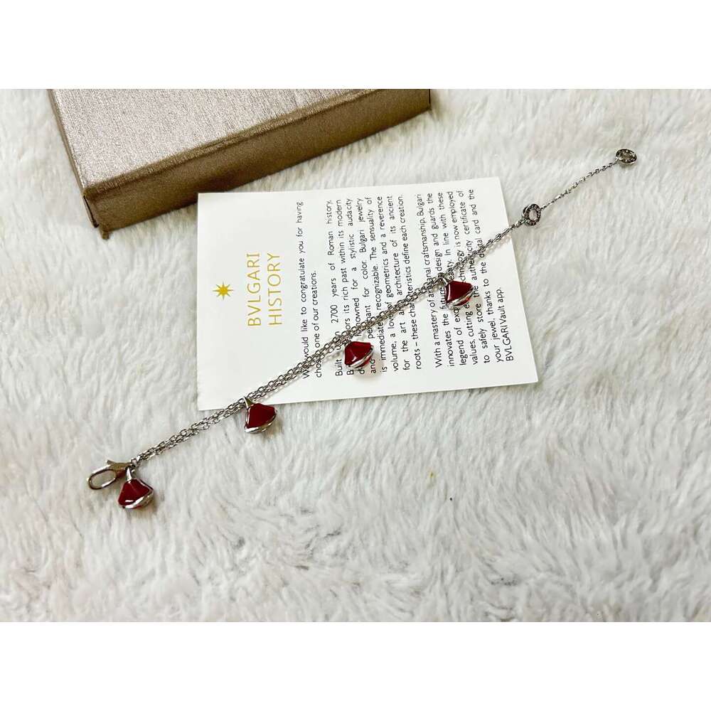 Brass High Version Baojia Four Skirt Mother-of-Pearl for Women Trendy Fashionable Elegant Bracelet