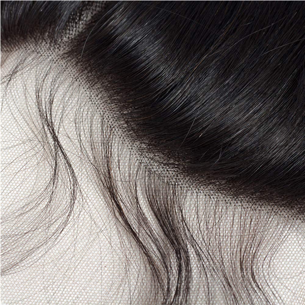 Transparent Straight 13x4 Lace Frontal Closures With Pre-plucked Hairline and Baby Hair Free Part 100% Unprocessed Virgin Human
