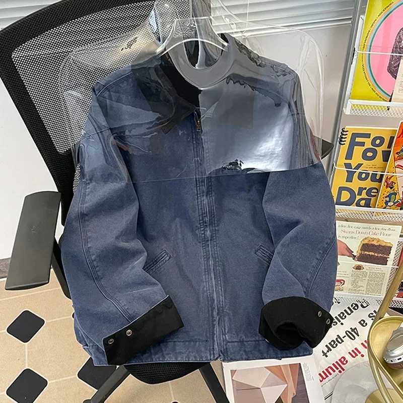 Autumn Vintage Cityboy Lapel Coat Minimalist Commuting Workwear Jacket Mens American Clean Fit Retro High-end Oversized Jacket XJ250621
