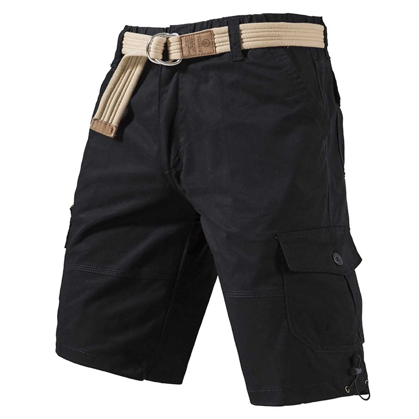 Camo Shorts Men Camouflage Cargo Shorts Tactical Straight Bermuda Shorts Pants Male Outdoor Hiking Fishing Shorts Plus Size 4XL W250621
