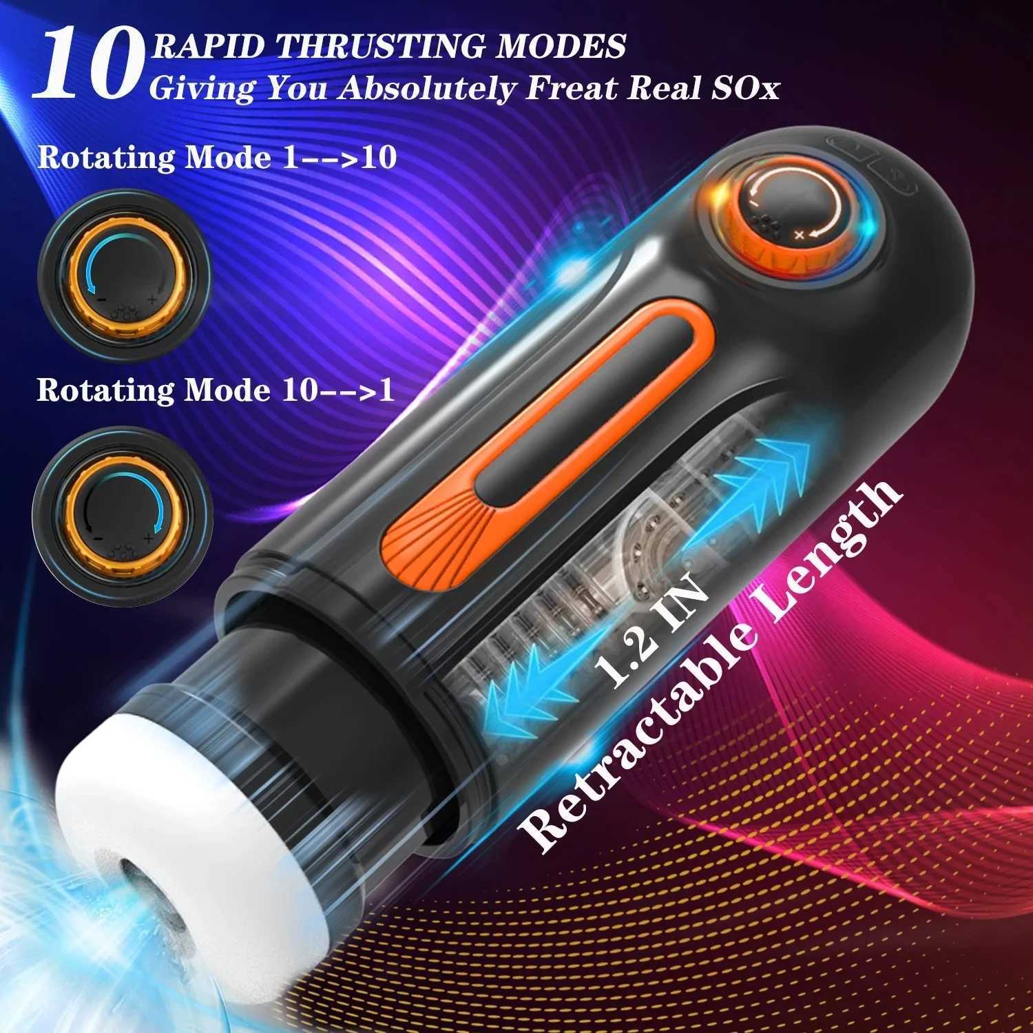 Automatic Thrusting Sucking Blowjob Cup Male Masturbator Real Tight Vaginal Heating Adult Sex Toy Climax Masturbator for Men W250621