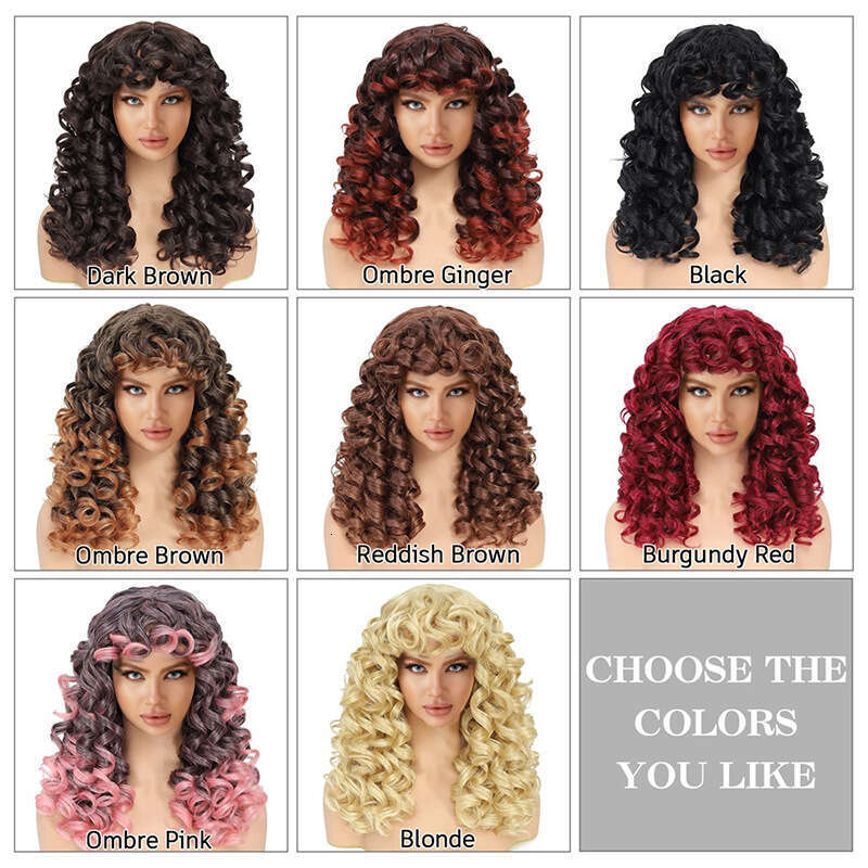 New Women's Wig Synthetic Fiber High Temperature Silk Rose Net Small Curly Hair Cap