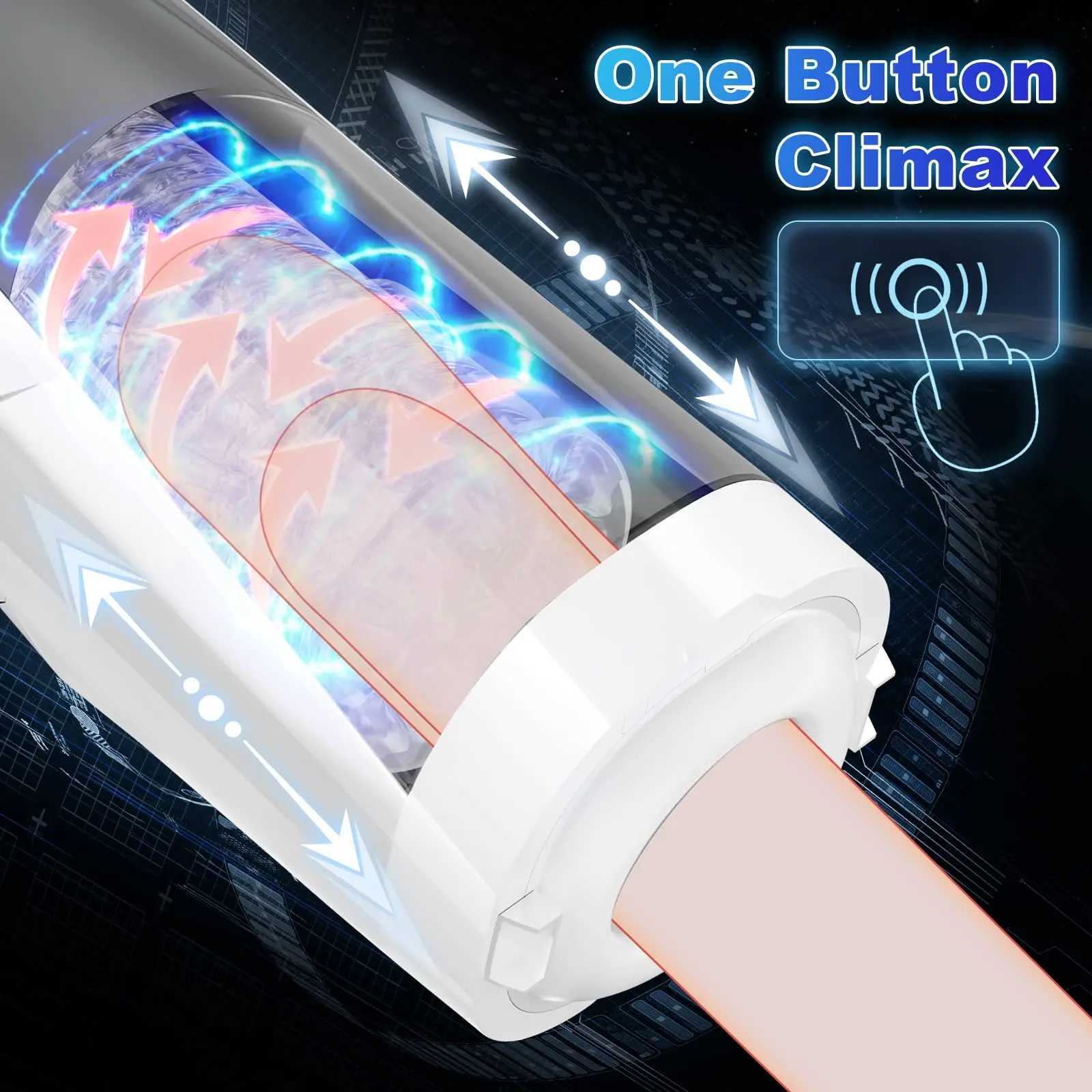 Automatic Male Masturbator Thrusting Rotation Masturbation Real Oral Sex Machine Sex Toys for Men Adult Goods Men Masturbator Cup W250621