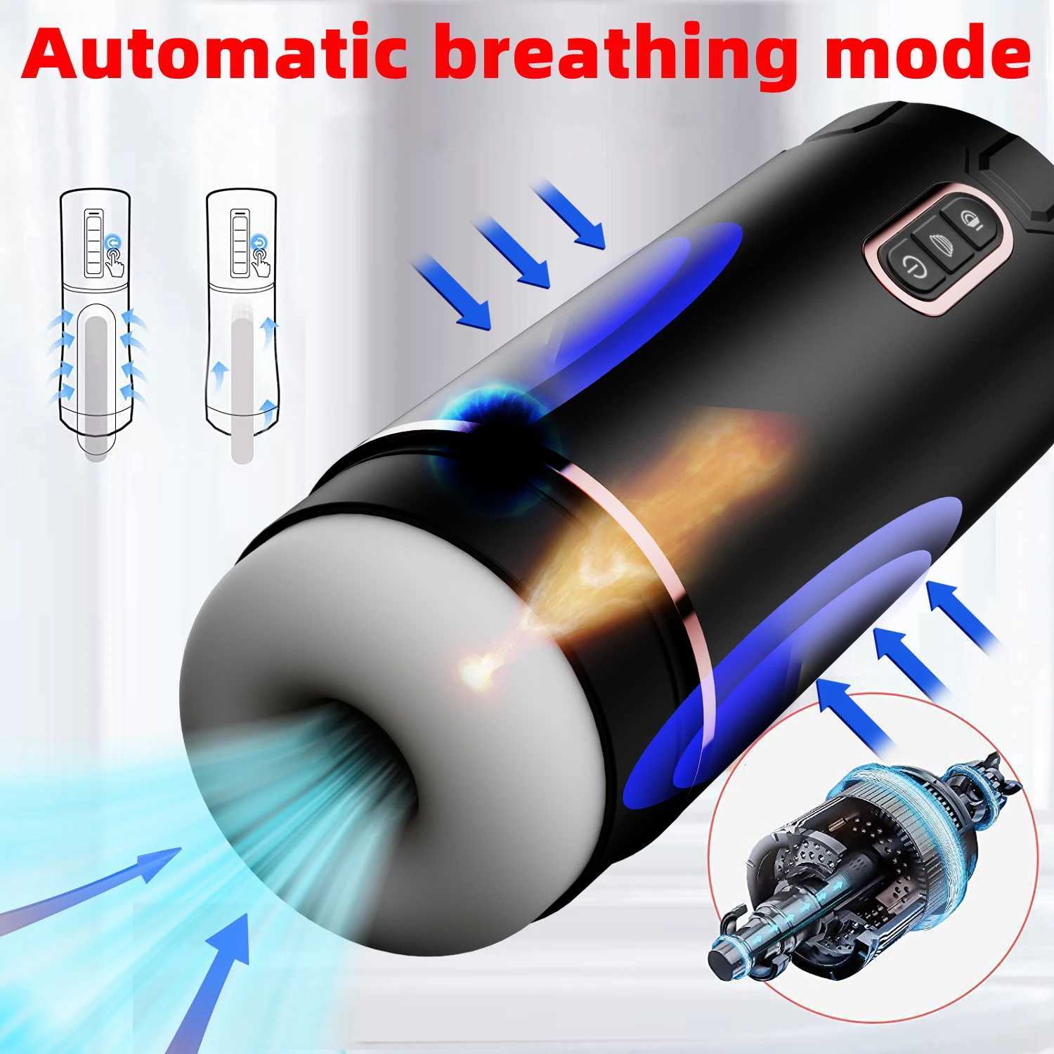Automatic Male Masturbator Cup Sucking Vibration Blowjob Real Vagina Pocket Pussy Penis Oral Sex Machine Toys For Men Adults 8+ W250621