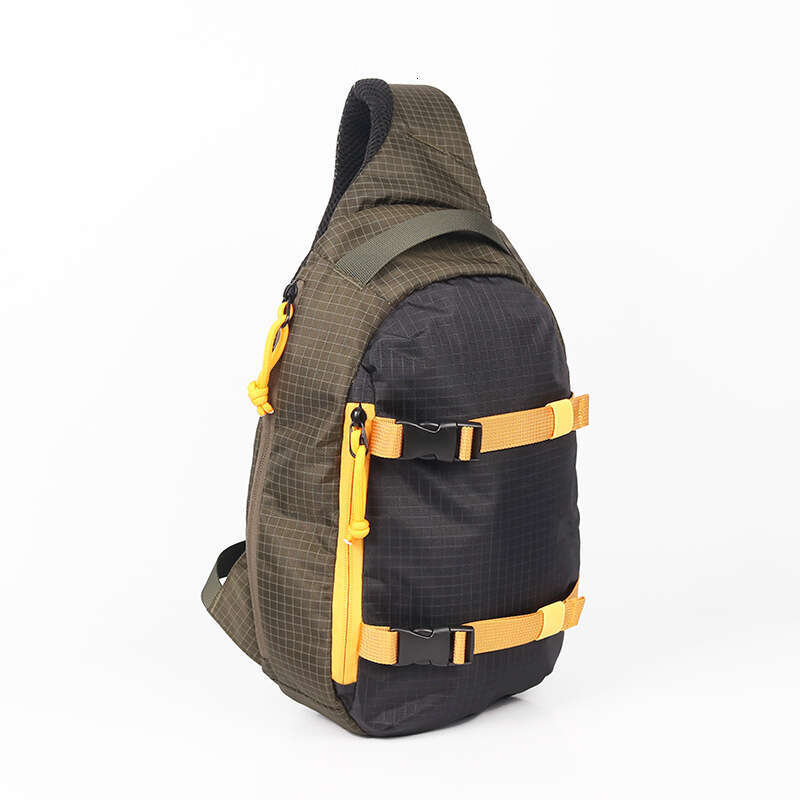 Genuine Leather Bag Men S Chest Casual Large Capacity Multifunctional Single Shoulder Crossbody Bag Customizable Black Bag