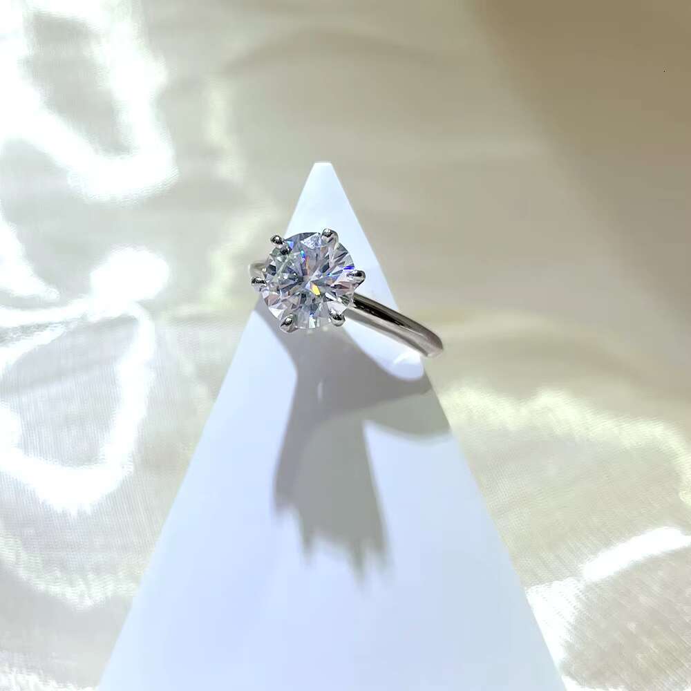 Moissanite Wedding Ring for Women - 14K 18K