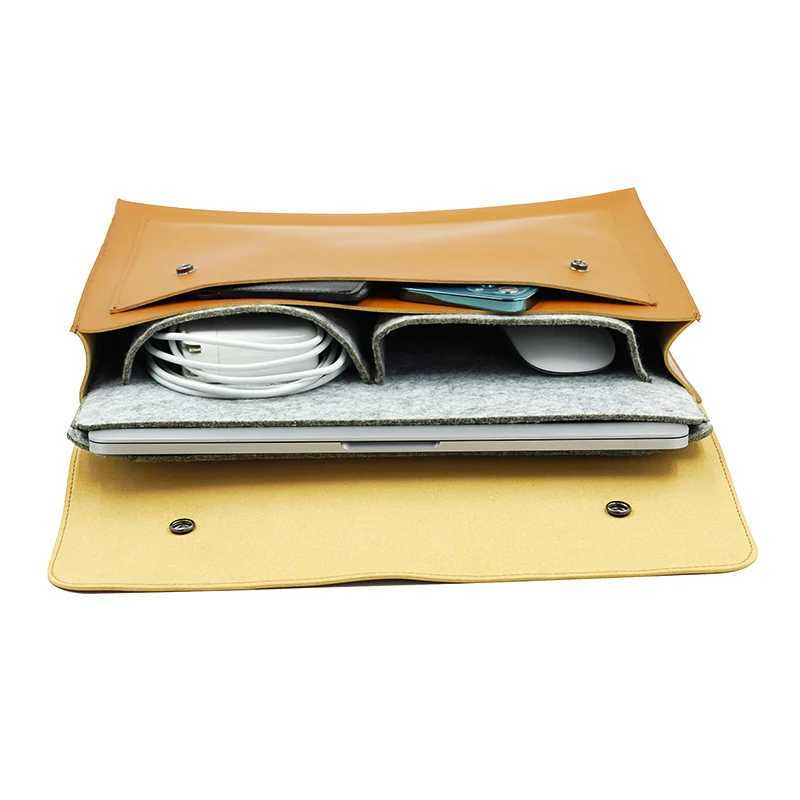 Laptop Bag 13.3 14 15.6 Inch Waterproof Notebook Case Sleeve For Macbook Air Pro Computer Shoulder Handbag Women Men Briefcase Z250621