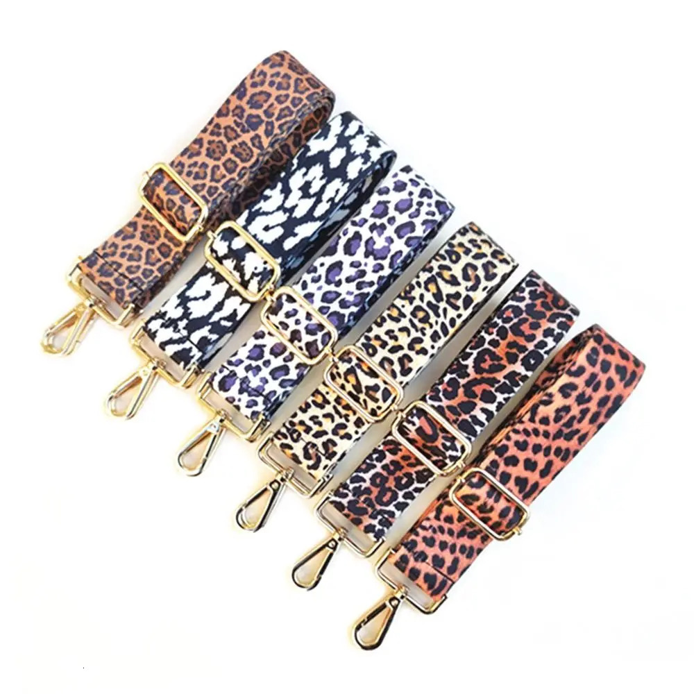 High Quality Replacement Leopard Print Bag Strap Adjustable Handbag Belt Wide Shoulder Bag Strap Bag Strap Bag Accessories 250617