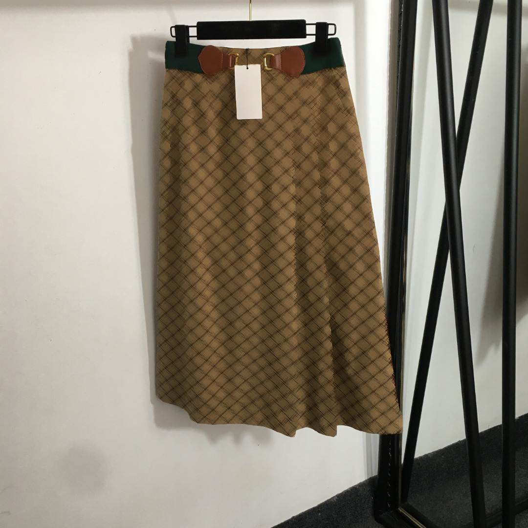 skirt women designer brand dress girl summer dress fashion jacquard logo ladies Striped woven high waist skirt lady straight skirt Jun 21