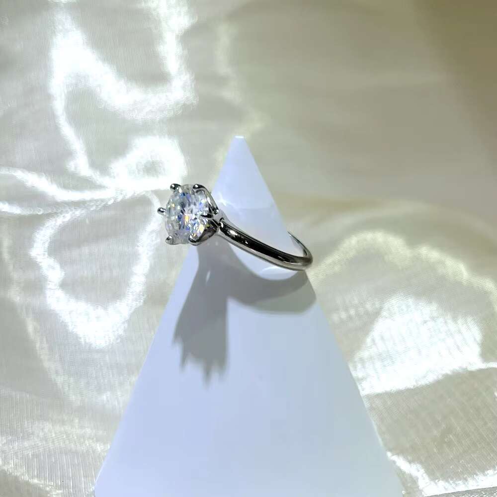 Moissanite Wedding Ring for Women - 14K 18K