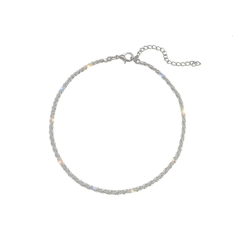 925 Sterling Silver Anklet Fashion Simple Temperament Anklet Birthday Gift For Women Senior Jewelry Accessories 250617