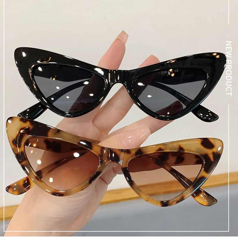 Fashion Vintage Cat Eye Sunglasse For Female Punk Sun Glasses Trending Sexy Ladies Shades UV400 250617