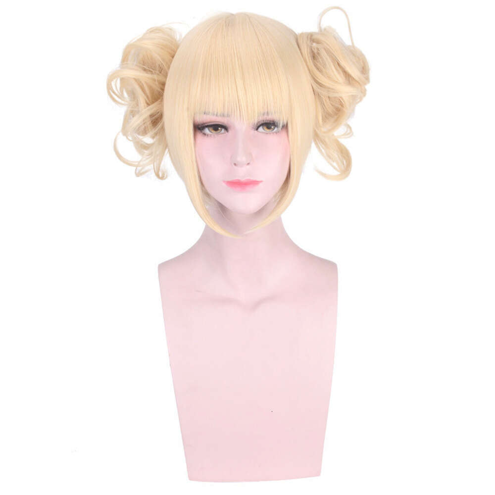 Anime Synthetic Hair Touma Body Split Tiger Mouth Clip Milk Gold Color Cosplay Wig