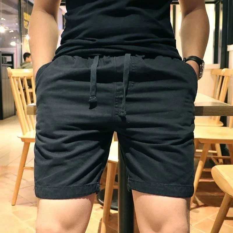 Bermuda Short Pants for Men Black Mens Cargo Shorts Camo with Draw String Camouflage Cotton Luxury Front Pocket Elastic Waist W250621