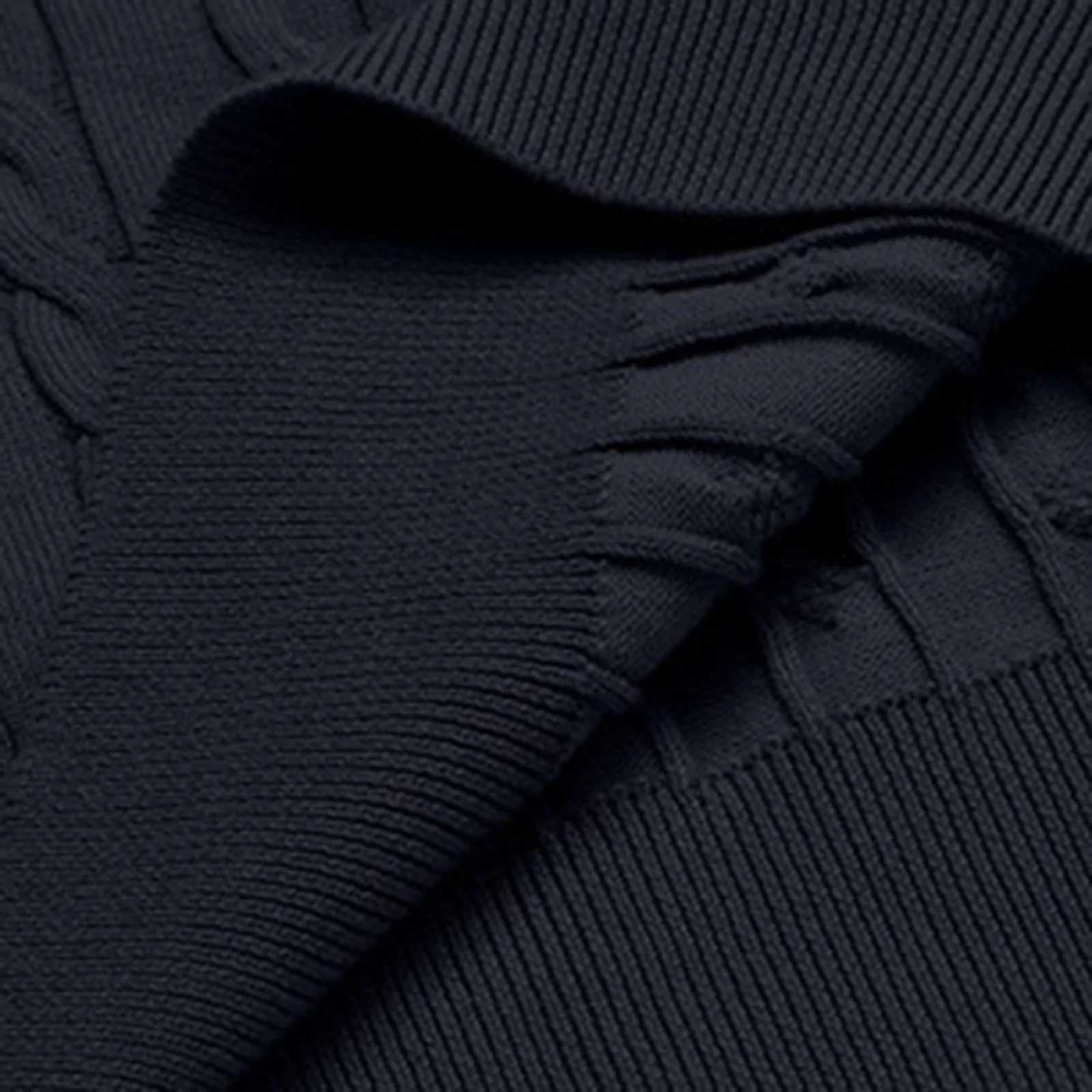 2024 Autumn Winter New Oversized Business Cable Knit Sweaters Men Office Long Sleeve Knitted Casual Warm Vintage Pullover Tops Z250621