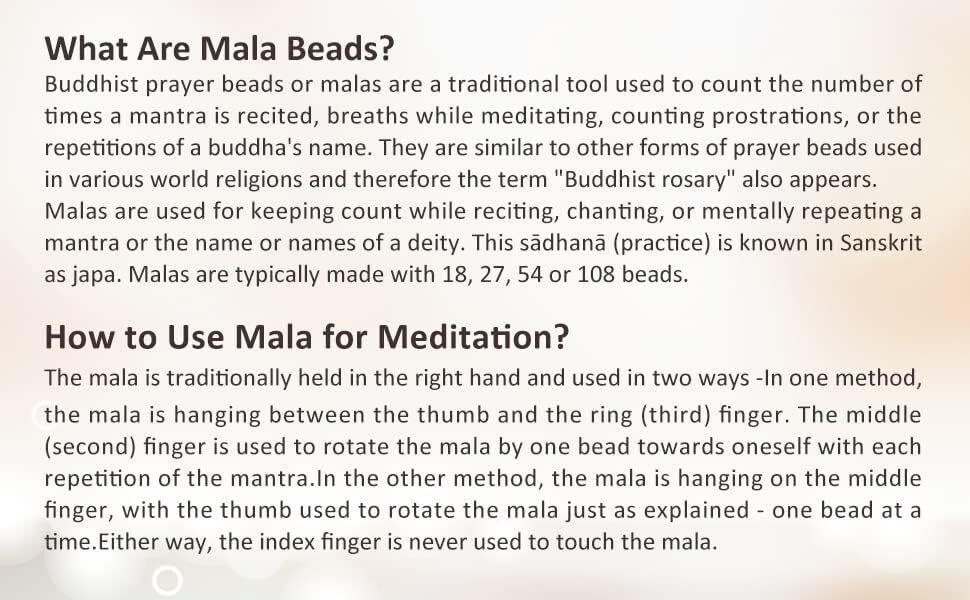 Ward Off Evil Zen 108 Mala Beads Ward Off Evil Bracelet 6mm 8mm Natural Crystal Attract Prosperity Buddhist Consecration