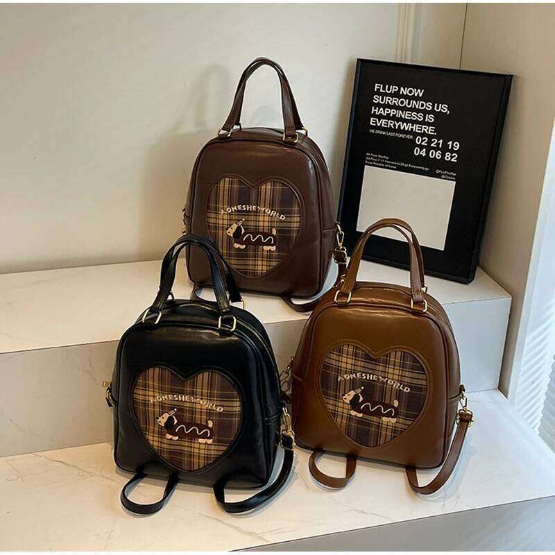 Fashionable Design Women's Backpacks Cute Japanese Ita Girls Trendy Patchwork Shoulder Bag For Women Delicate Handbag