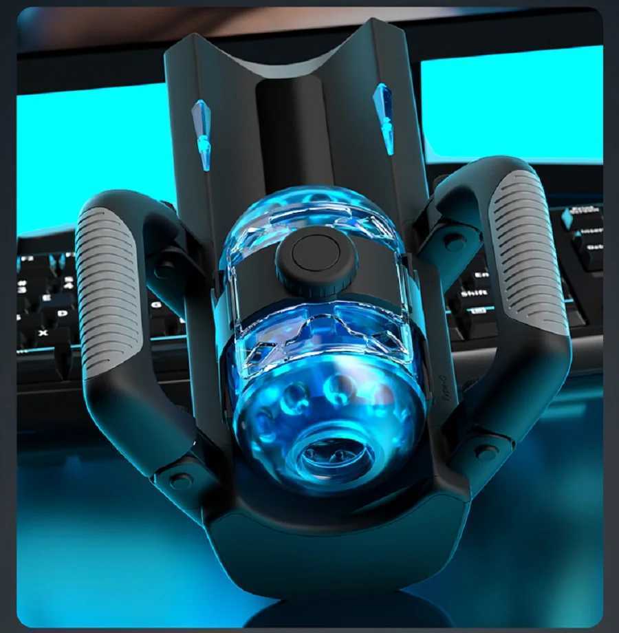 Adjustable Handles Artificial Vagina 2cm Long Distance Phone Holder Male Masturbator Sex Toys for Men Realistic Vagina 8+ Men W250621
