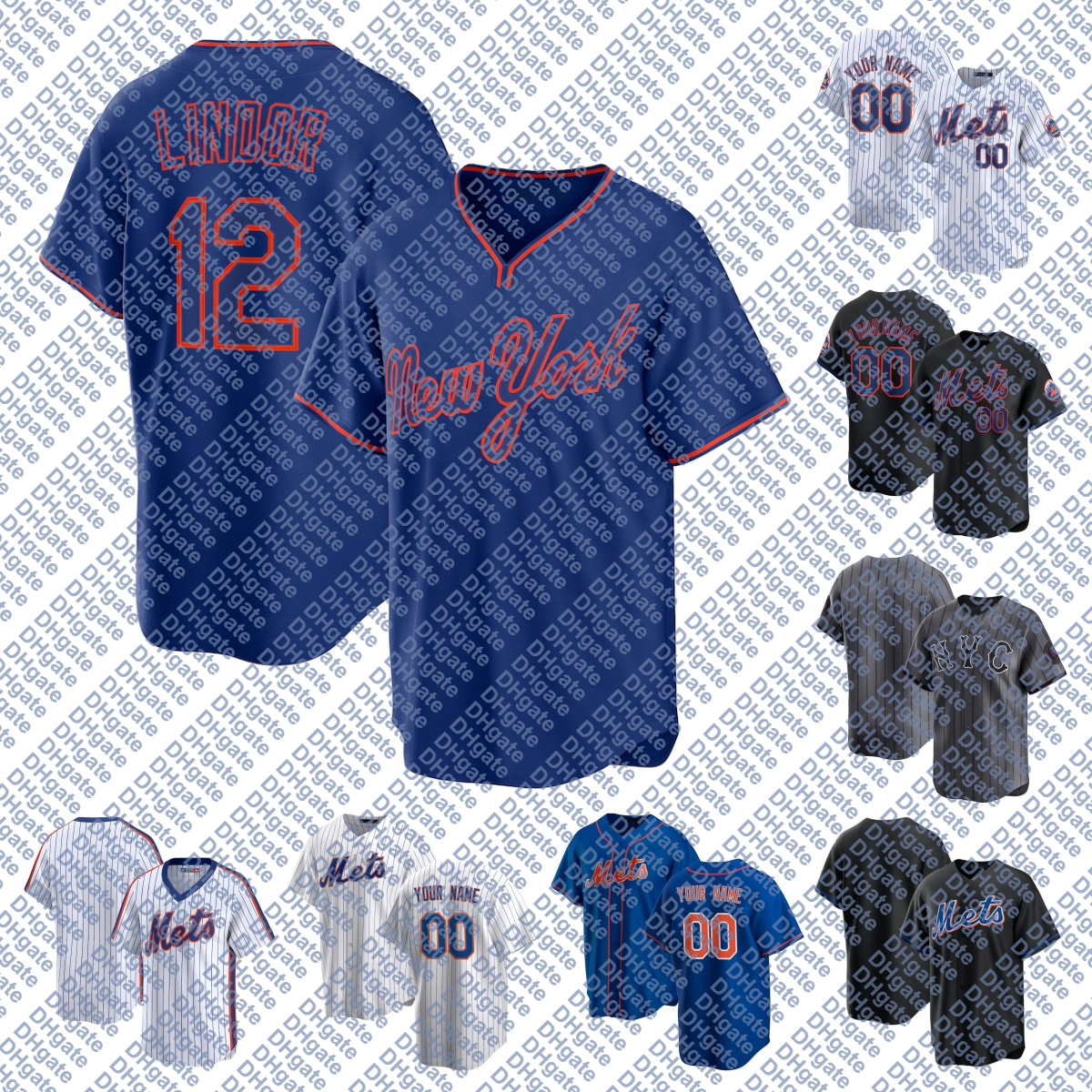 Juan Soto Mets Baseball Jersey Francisco Lindor Pete Alonso Starling Marte Luis Torrens Francisco Alvarez Ronny Mauricio Jared Young All Star Men Women Youth