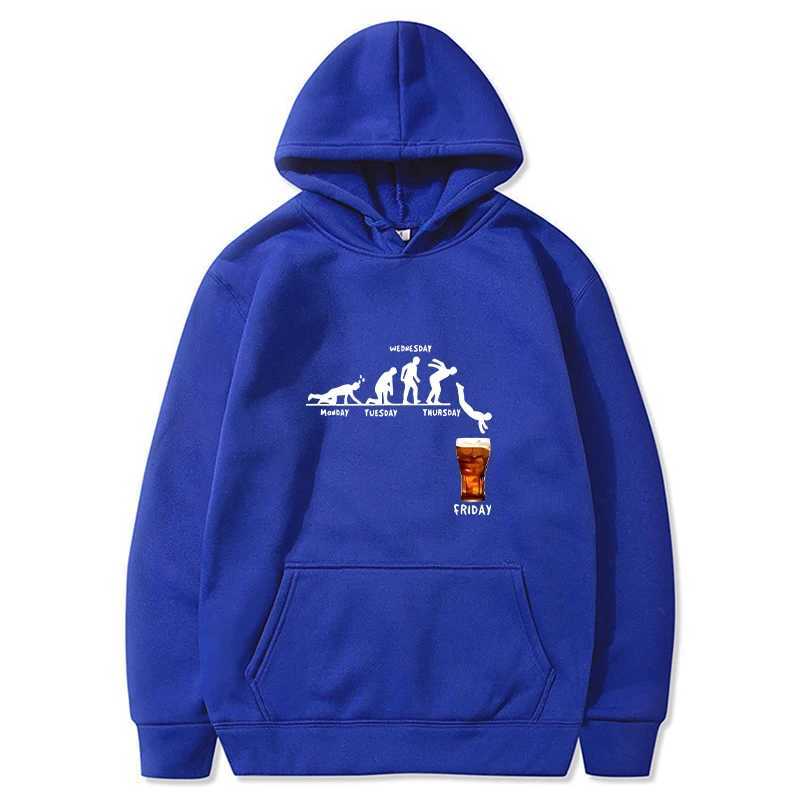 Monday To Friday Beer Hoodies Men Fashion Long Sleeve Sweatshirts Women Casual Harajuku Streetwear Hoody Pullovers Sweatshirts XJ250621