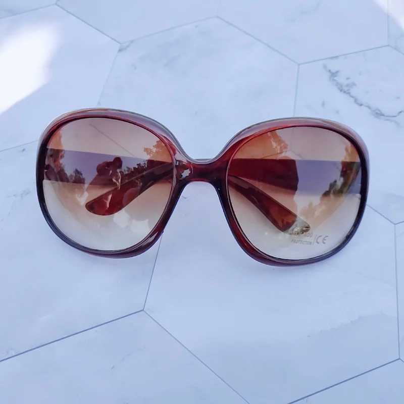 New Fashion Polarized Sunglasses Women Brand Designer Vintage Extra Large Oval Sun Glasses Female Luxury Glasses UV400 Eyewear W250621