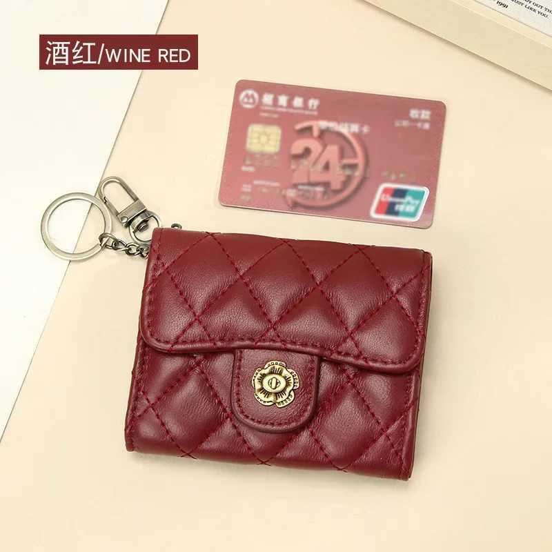 Camellia Womans Genuine Leather Embroidered Wallet Fashion Billfold Ladys Multiple Card Compartment Short Purse Coin Bag Z250621