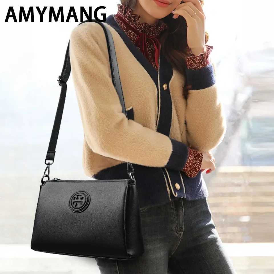 PU Leather Crossbody Bag for Women 3 Layers High Quality Design Zipper Solid Color Pattern Casual Daily Use Shoulder Bag Z250621