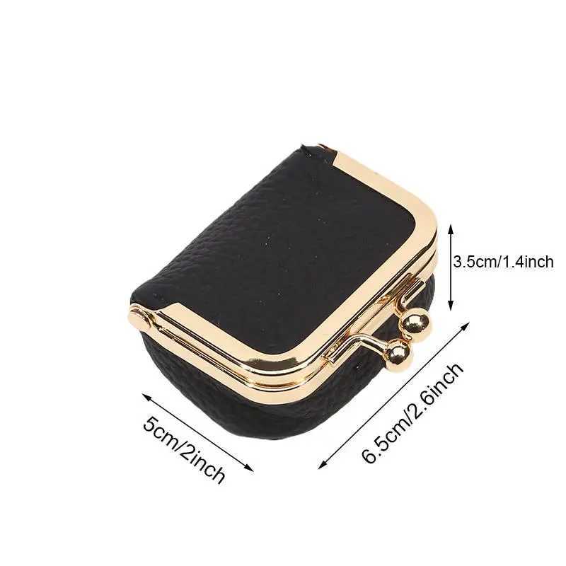 Womens Solid Color PU Leather Jewelry Box Ring Necklace Earring Storage Mini Coin Wallet Small Bag Kiss Lock Z250621
