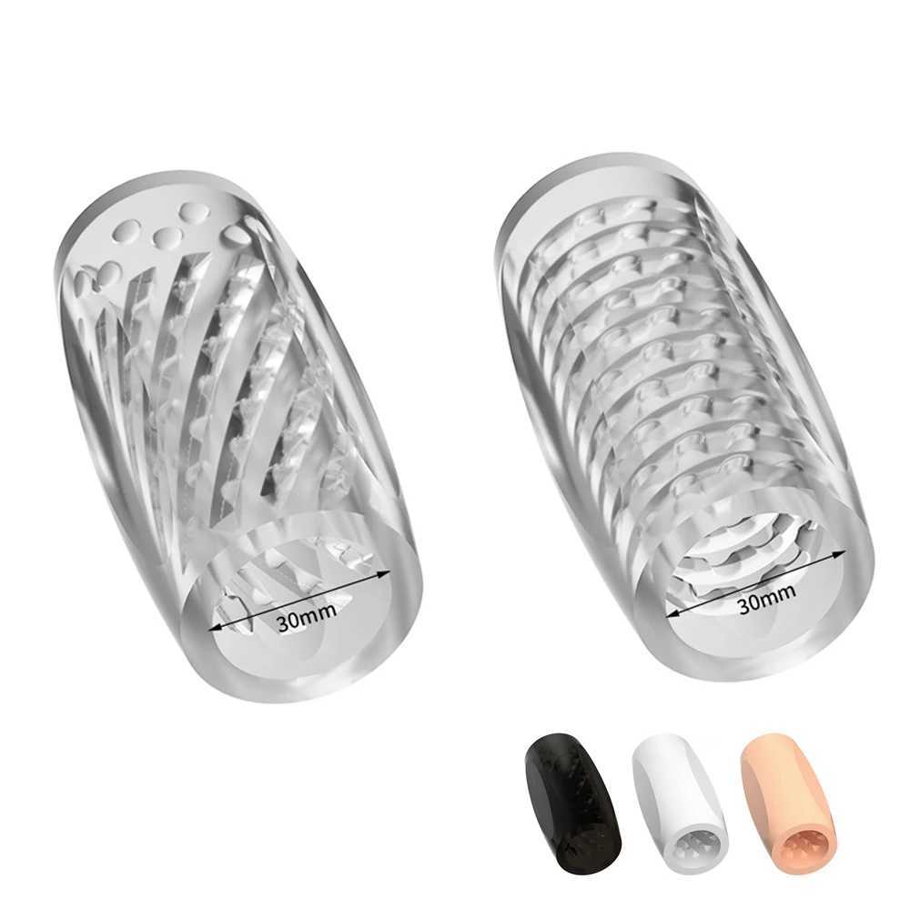 Portable Soft Male Masturbation Cup Vagina Masturbator Stimulating Penis Massager Men Glans Exercise Blowjob Toy Men Adult Goods W250621