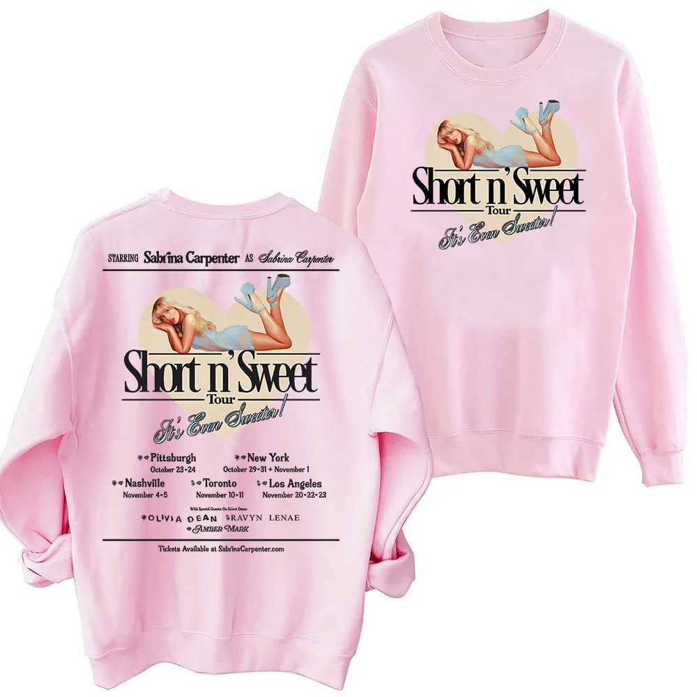 Sabrina Carpenter Tour 2025 Sweatshirt Harajuku Round Neck Long Sleeve Oversize Sweatshirt XJ250621