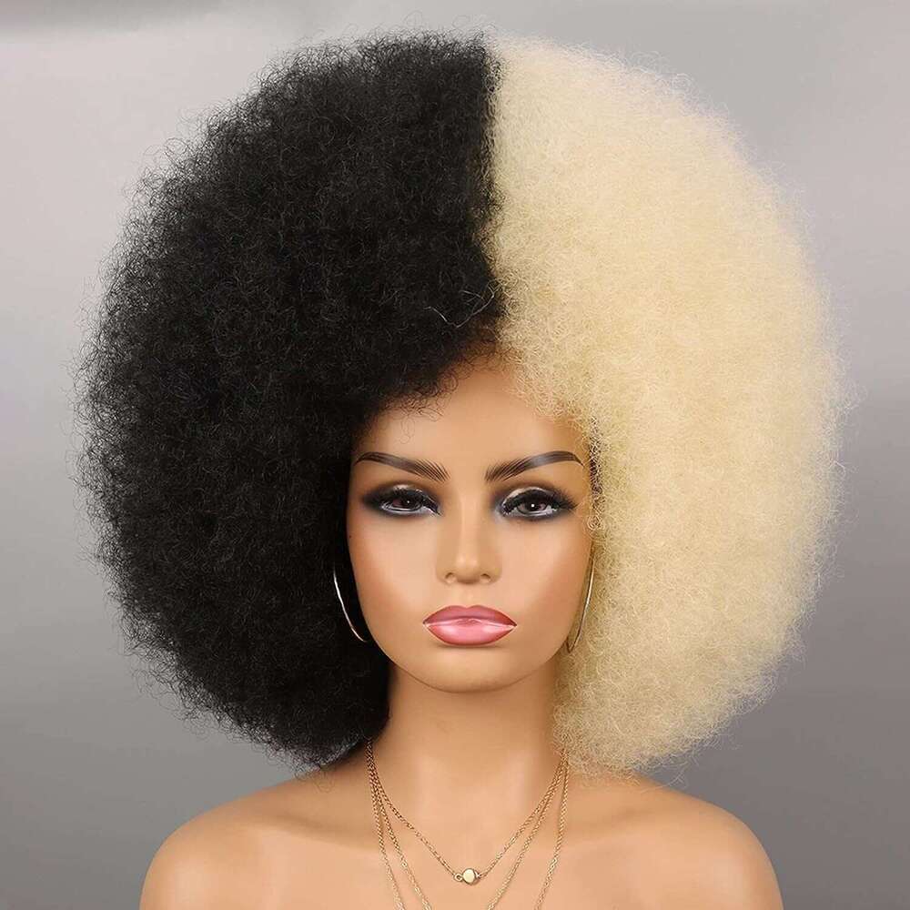 New Afro Masquerade Clown Costume Props Fluffy Curly Wig Headgear