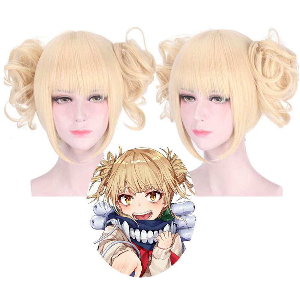 Anime Synthetic Hair Touma Body Split Tiger Mouth Clip Milk Gold Color Cosplay Wig