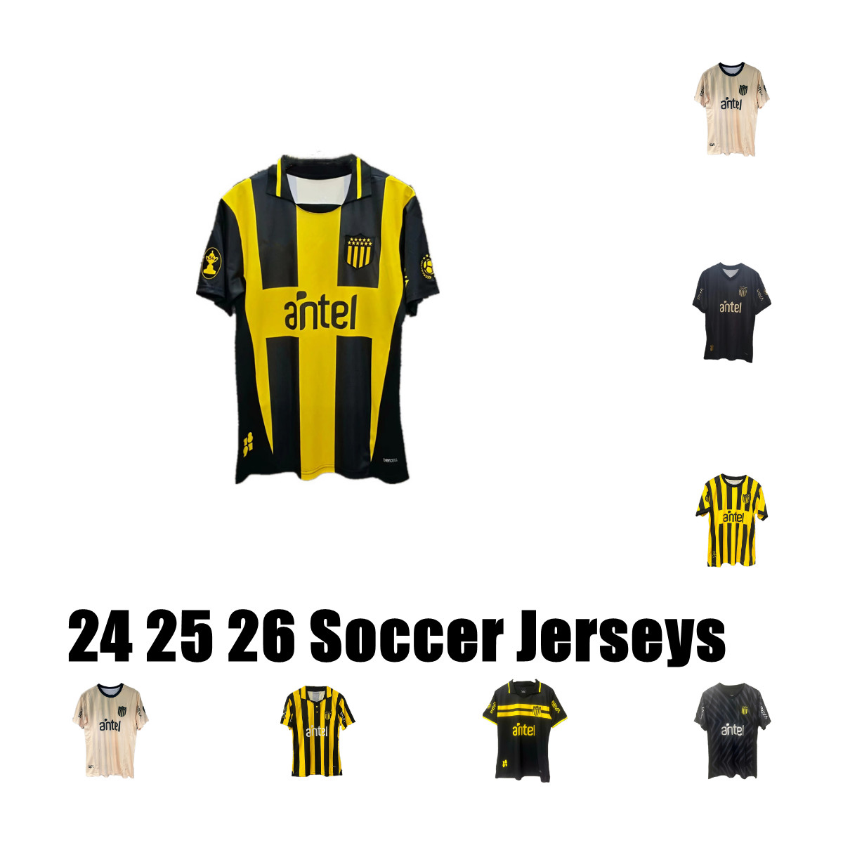 24 25 26 Penarol F. TORRES Soccer Jerseys 2024 2025 133th Anniversary Penarol RODRIGUEZ 2026 MENDEZ Football Shirts Short Sleeve Men Kids Home away third Uniforms S-XXL