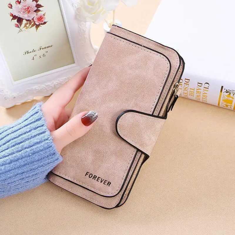 2025 Womens Wallet Pu Leather Female Purse Coins Pocket Card Holder Money Bags Lady Long Clutch Wallet Random Letter Print Z250621