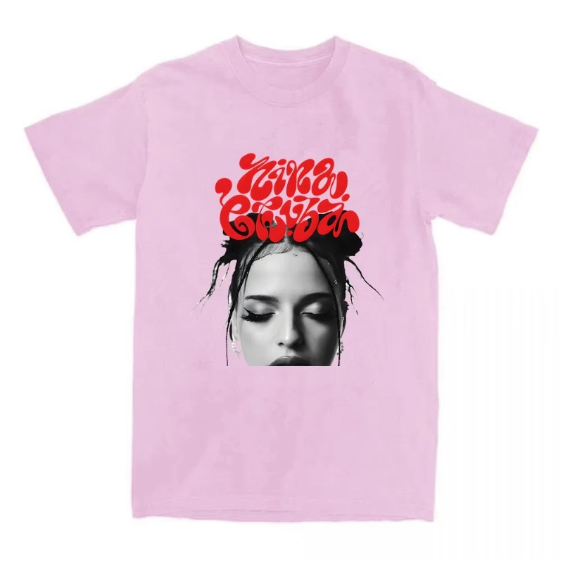T-shirt Nina Chuba Printing Tshirts Short Sleeve Cotton Round Neck Summer Soft High Quality Grunge Clothes Unisex harajuku