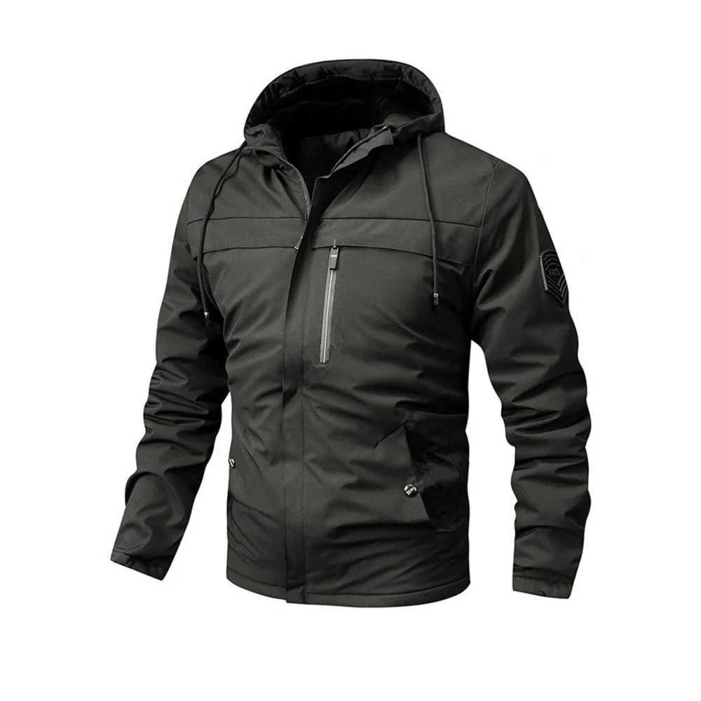 Spring Fall New Arrival Mens Jacket Windproof Zipper Casual High Quality Hooded Baseball Jacket Outdoor Sports Jacket XJ250621