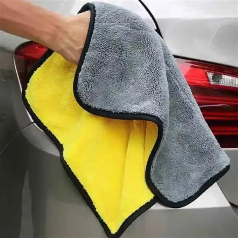 Double Sides Car Microfiber Cloths Super Absorbent Washing Drying Cleaning Towels Auto Detailing Towel Rags Clean Tool 250616