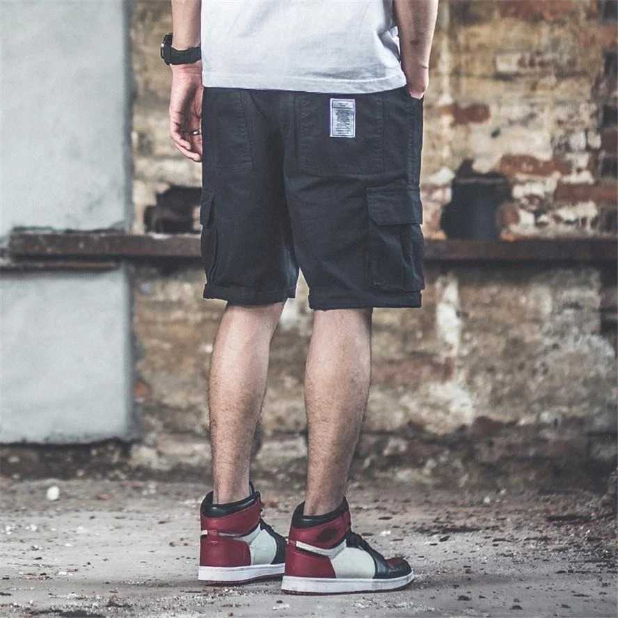 Mens Cargo Shorts with Pockets Baggy Hip Hop Short Pants for Men Cotton Designer Distressed Nylon Elegant Harajuku Loose Clothes W250705