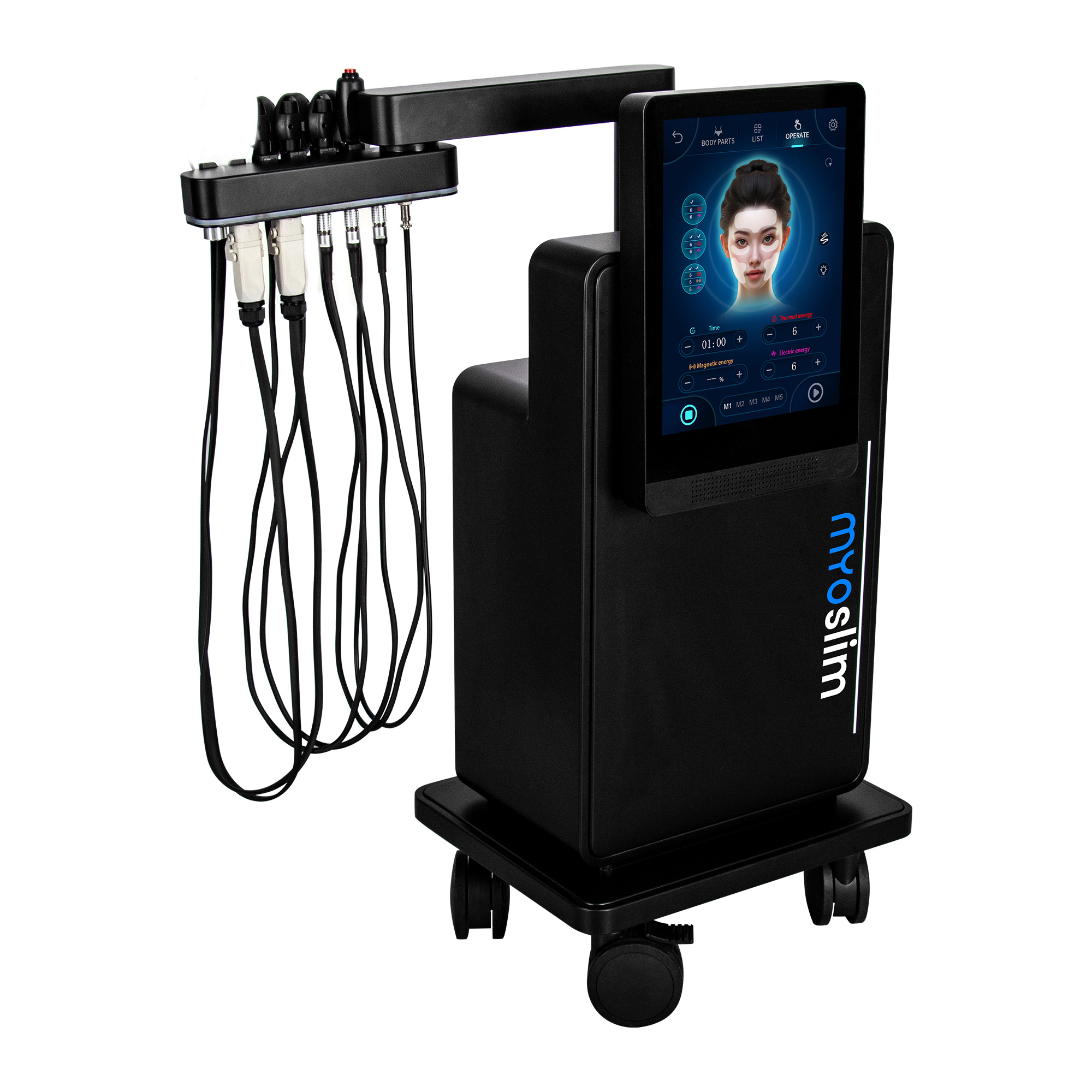 MYOSLIM Non Invasive rf Muscle Face RF Heat Energy Output Strong Pulsed Magnetic Lift Wrinkle Removal Machine Painless Salon