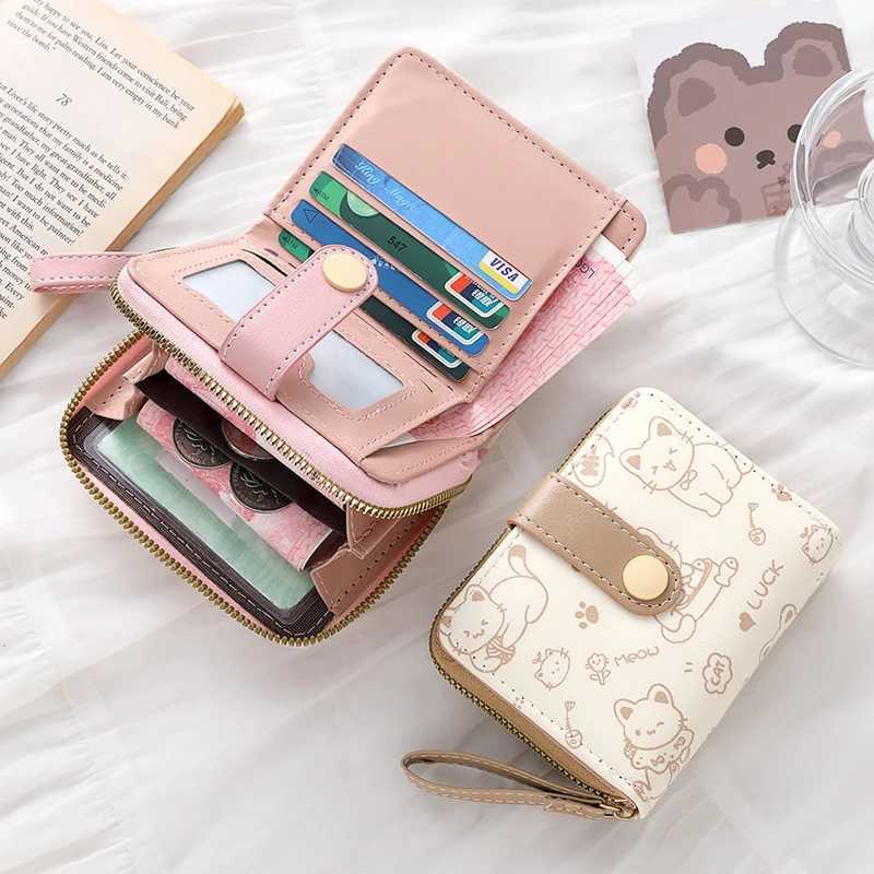 Cute Wallets for Women Card Holder Small Purses with Zip Coin Pocket High Quality Square Hand Bags Z250621